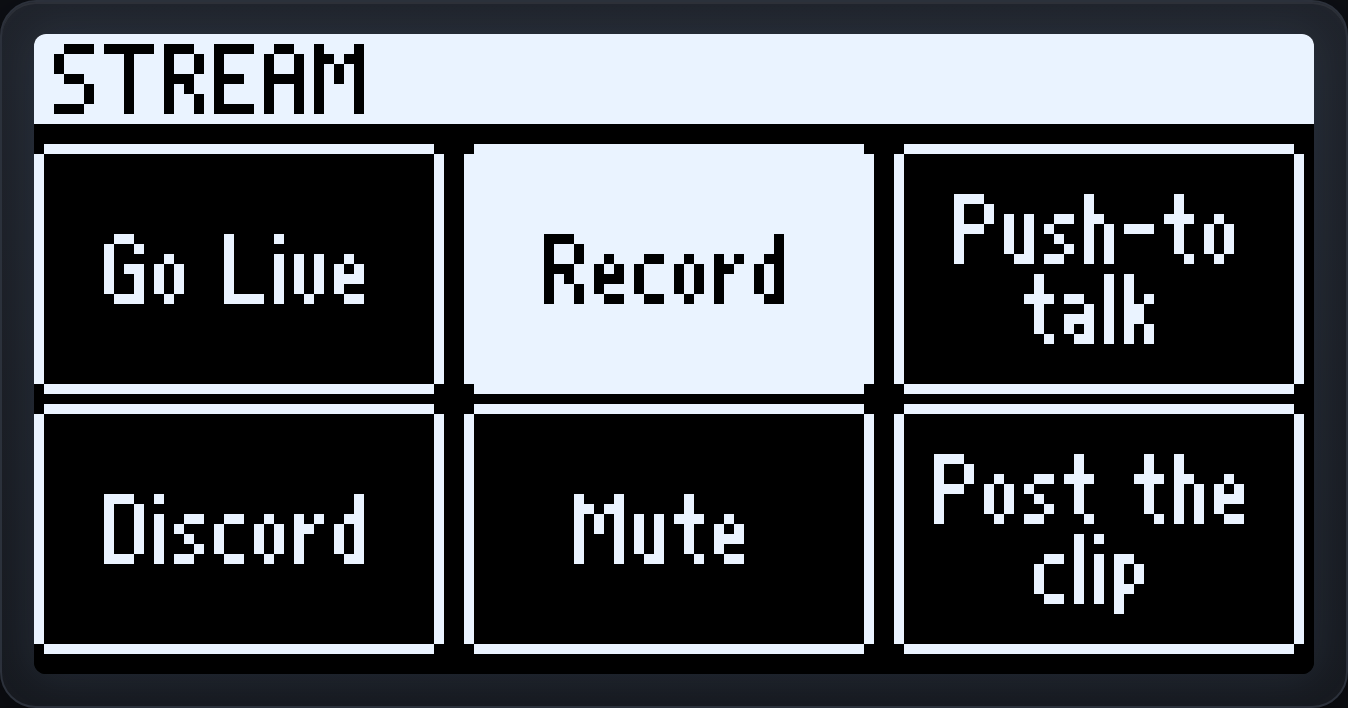 Vision 6 Grid screen